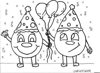 party coloring page